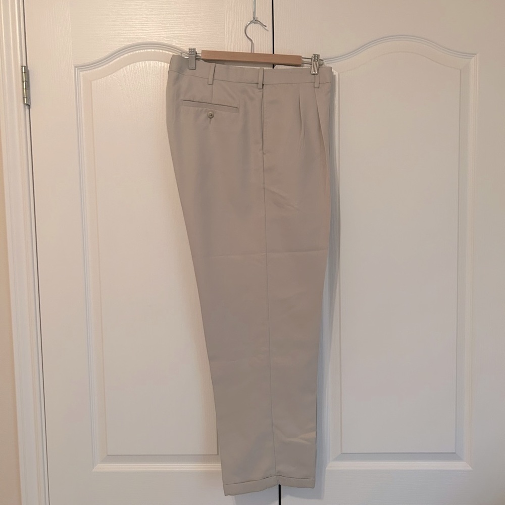 Khaki-colored work slacks by Savane 36” x 30”